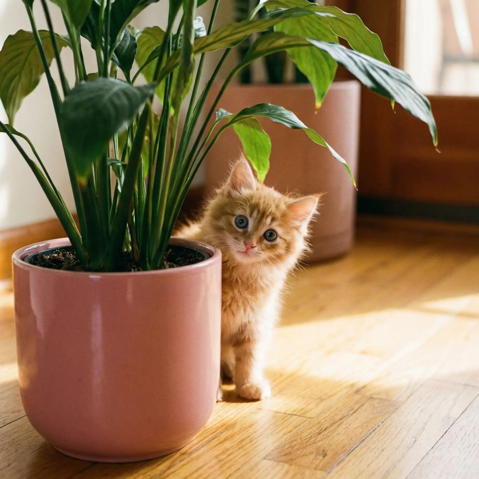 小猫从花盆后探头 - 色狗狗首页